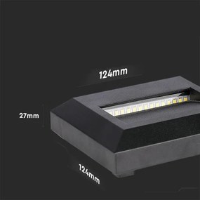 Corp de iluminat LED de exterior pentru scări LED/2W/230V IP65 3000K negru