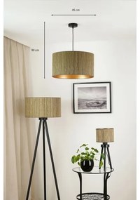Brilagi - Lustr BOSTON ROLLER 1xE27/15W/230V pr. 45 cm maro/auriu
