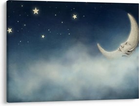 Tablou - Luna cu stele (70x50 cm)
