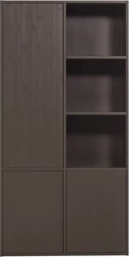 Dulap modular maro închis din lemn de pin 108x215 cm Meggy – WOOOD