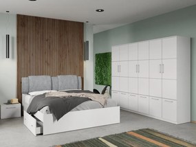 Set mobila dormitor 4 piese Alb Adapto C14
