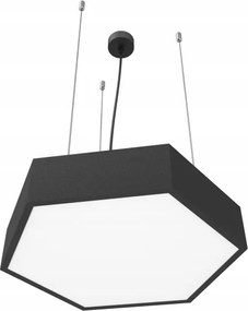 Lustră LED suspendată pe cablu, 20W/230V, neagră