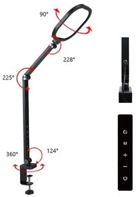 Lampă LED tactilă flexibilă dimabilă de masă LED/15W/230V 3000-6500K CRI 96