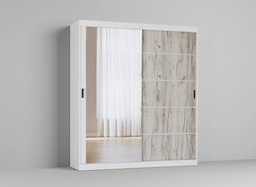 Dulap cu oglinda dormitor - Alfa - 3 - 184 cm