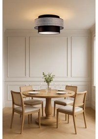 Plafonieră GRACE 1xE27/60W/230V negru/gri