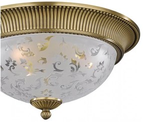 Plafoniera design clasic din alama si sticla diametru 50cm, 6202