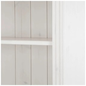 Bibliotecă albă din lemn de pin 74x223x37 cm Anita – Støraa