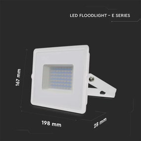 Proiector LED/50W/230V 6500K IP65 alb