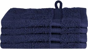 vidaXL Prosop pentru musafiri SOLUND 4 pcs Albastru marin 15 x 21 cm
