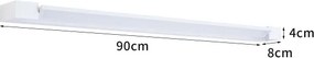BRILAGI - LED Aplica de perete pentru exterior AQUA LINE LED/24W/230V 90 cm IP44 albă