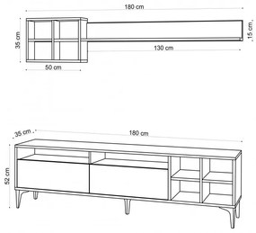 Ansamblu Comoda TV Debbie Oak