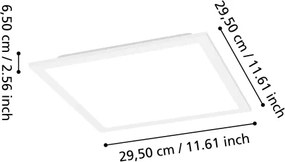 Eglo 901512 - Plafonieră LED RGBW MORADILLO-Z LED/14W/230V 30x30 cm albă