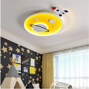 Brilagi - Plafonieră LED pentru copii STARSHIP LED/64W/230V 3000/4500/6000K galbenă