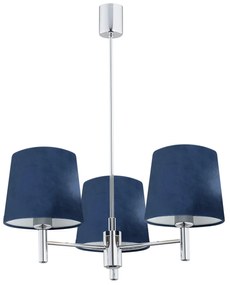 Candelabru modern design elegant BOLZANO 3L bleumarin