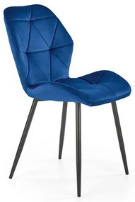 Scaun K453 velvet bleumarin