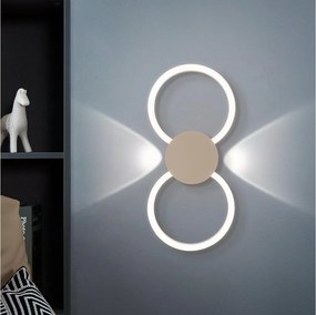 Eglo 902127 - Aplică de perete LED VENTICELLO LED/20W/230V + LED/0,91W bej