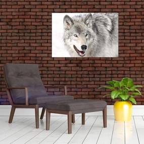 Tablou - Lupul în natură (90x60 cm)