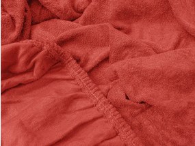 Cearsaf Frotir cu elastic EXCLUSIVE 200 x 220 cm rosu