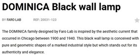 Aplica de perete metal stil industrial DOMINICA negru