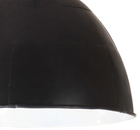 Lustra industriala vintage, negru, 31cm, rotund, 25W, E27 1, Negru,    31 cm