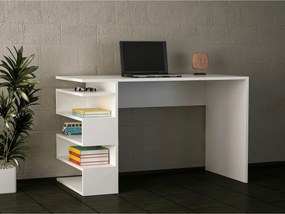 Birou SNAKE, alb, PAL melaminat, 120x60x75 cm