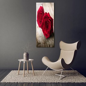 Fotografie imprimată pe sticlă trandafiri rosii