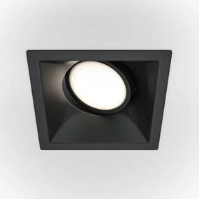 Spot incastrabil design tehnic Dot alb 9x9cm