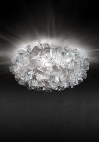Plafoniera design unicat realizata manual Clizia Large Fume, 78cm