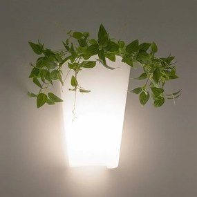 Aplica perete exterior tip ghiveci cu iluminat si spatiu flori TEJA