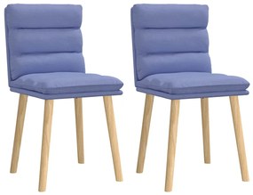 vidaXL Scaune de sufragerie 2 buc țesătură Jeans Blue