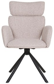 Set de scaune de sufragerie bej cu cotiere 2 buc. tapițat Cordoba – House Nordic