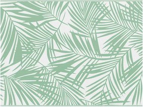 vidaXL Covor de exterior Frunză ARAKIL Verde și alb 400 × 300 cm