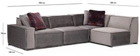 Colțar Legaletta 6 (gri). 1106876
