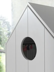 Set 2 Dulapuri pentru Copii Căsuță, Verde Mentă și Alb, (MDF) – CASAMI – Vipack