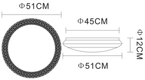 Globo 41314-40 - LED Plafonieră dimmabilă RONJA LED/40W/230V + Telecomandă