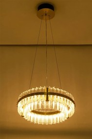 Lustra LED suspendata design deosebit Half 47D auriu