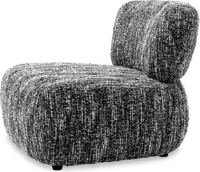 Fotoliu elegant design LUX Leon, Boucle sonata black
