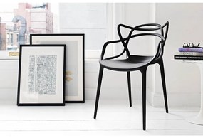 SCAUN DESIGN STAR GRI, POLIPROPILENA