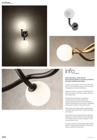 Redo 01-3257 - Lustru pe tijă CONFUSIO, 3xE14/28W/230V, Ø 76 cm, negru