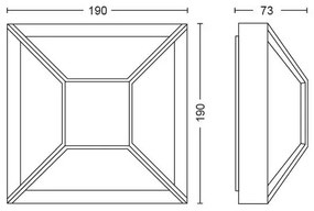 Aplică LED de exterior DROSERA LED/12W IP44 Philips 17393/30/P0