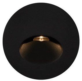 Spot LED incastrabil scari / perete exterior IP65 Bil negru