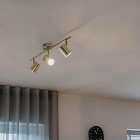 Plafoniera modernă din alamă cu 3 lumini reglabile - Jeana