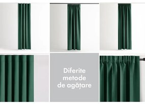 Draperie groasă blackout RESTILO verde închis 140 x 245 cm 1 buc