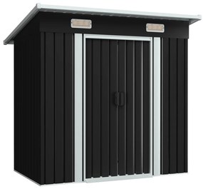 Magazie de gradina din metal , antracit, otel