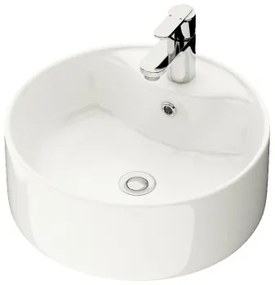 BATH DELUXE 06-038-09-11-00 - Lavoar de blat VIKEDAL Ø 38 cm, ceramică/alb
