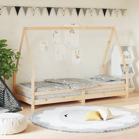 834480 vidaXL Cadru de pat pentru copii, 80x200 cm, lemn masiv de pin