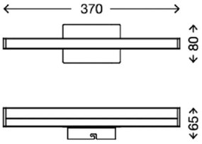 Aplică LED pentru oglindă de baie Briloner 2206-018 SPLASH LED/6W/230V IP23