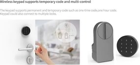 Immax NEO 07815L - Încuietoare inteligentă pentru ușă cu tastatură, alimentare 4xAA + 2xAA