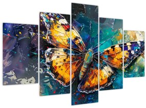 Tablou - Fluture, pictură în ulei (150x105 cm)