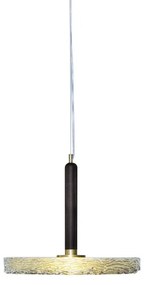 Pendul LED LUX, Lemn masiv, Sticla Turnata, MACRABÈ Small